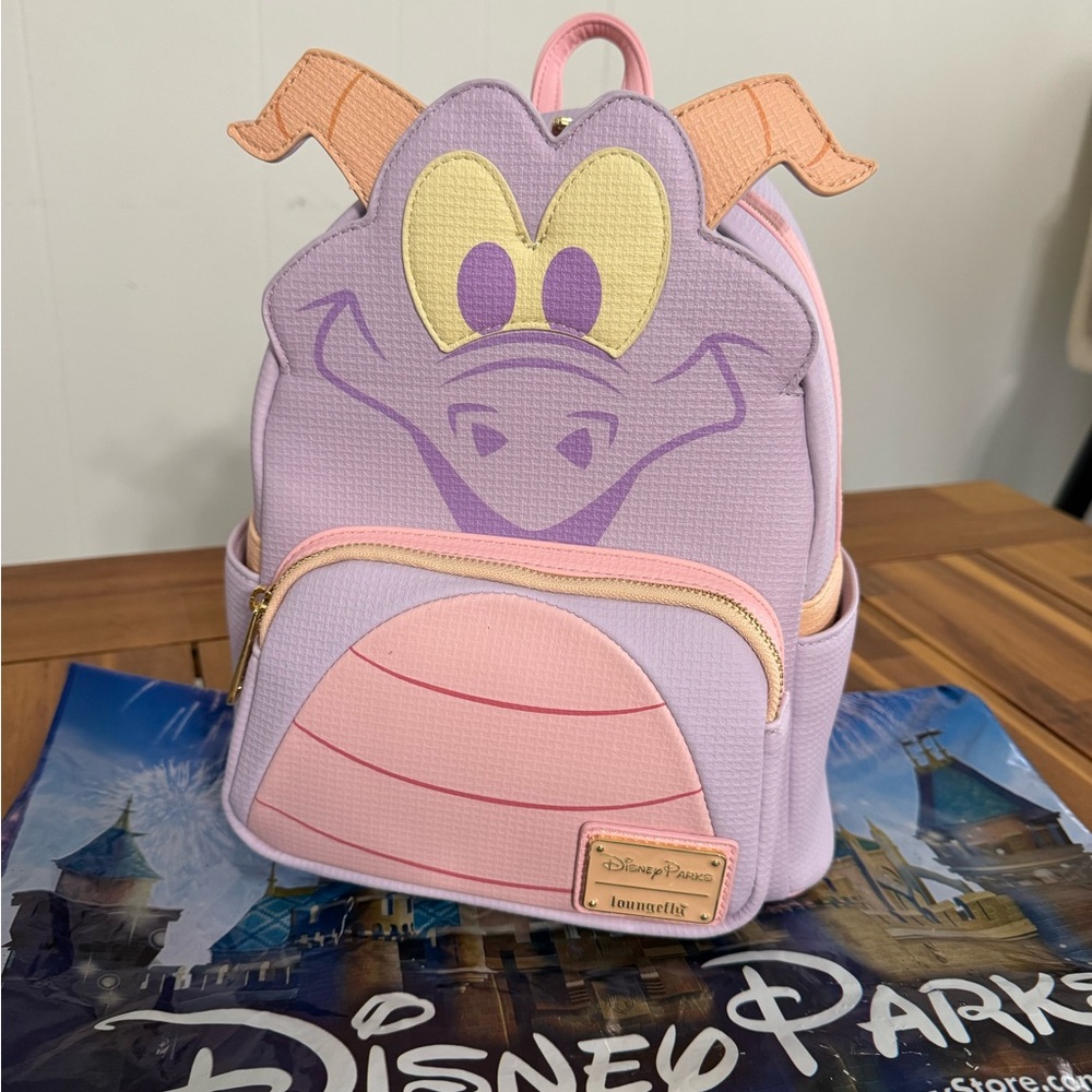 Disney Parks Figment Loungefly  Backpack - Pink and Lavender
